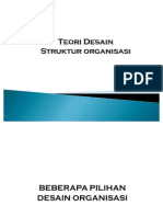 Teori Desain Struktur Organisasi