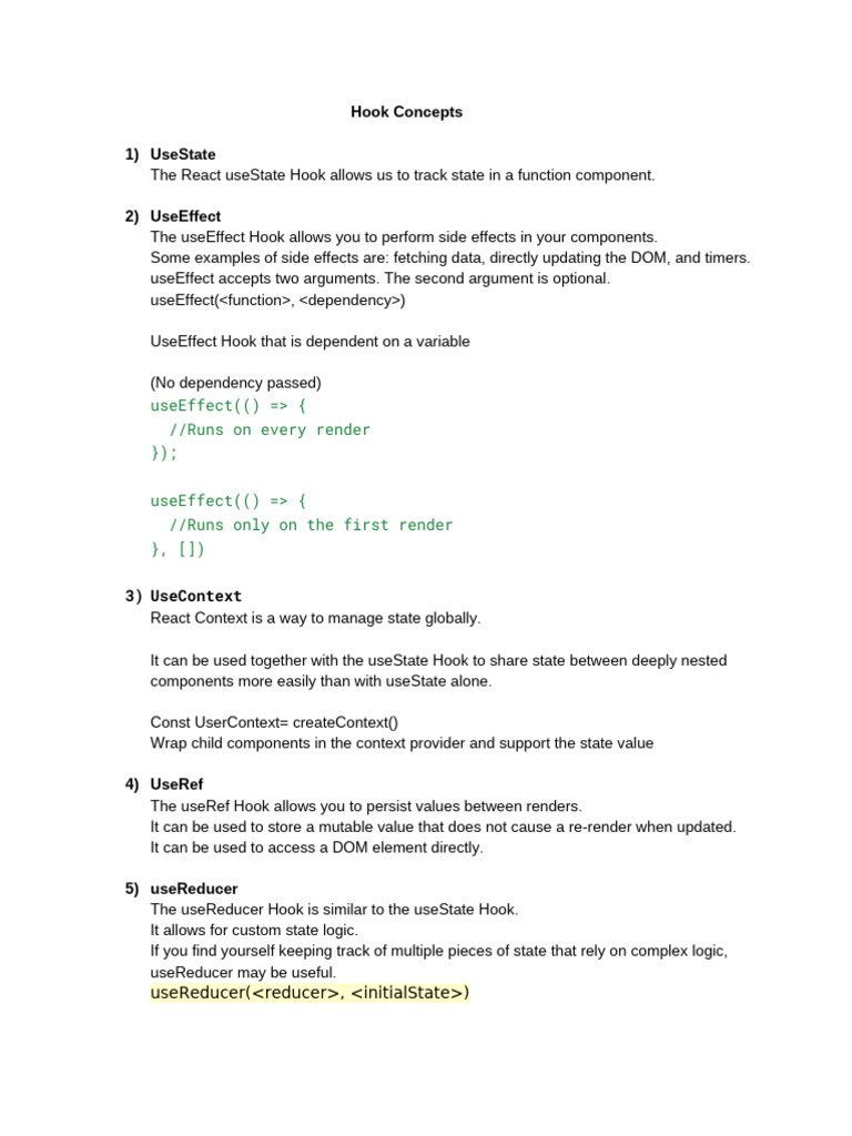 React Remaining Concepts | PDF
