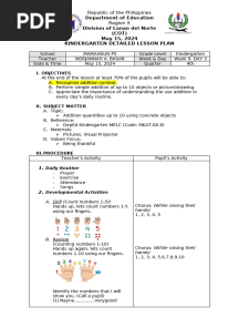 Kindergarten Detailed Lesson Plan Quarter 4-Week 9