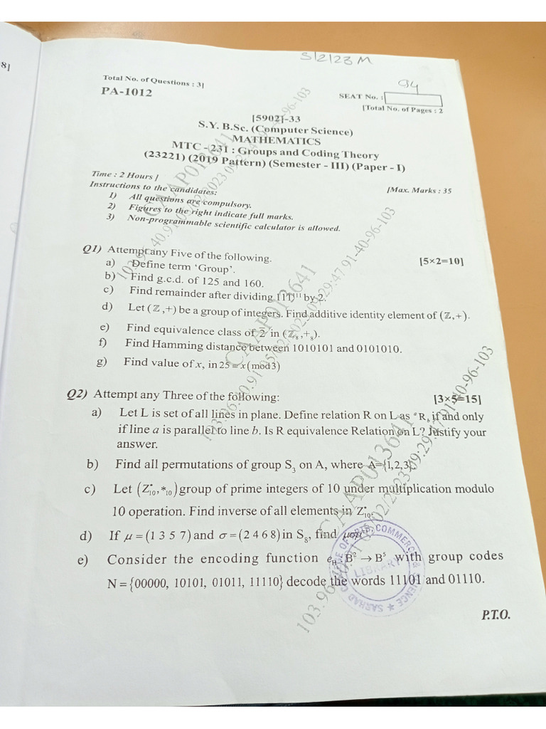 Math's 1 Sem 3 | PDF