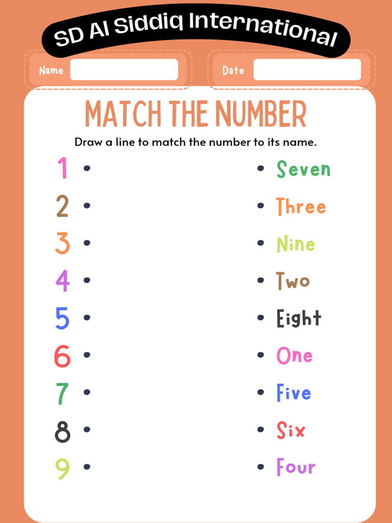 Number Matching and Counting Activities | PDF
