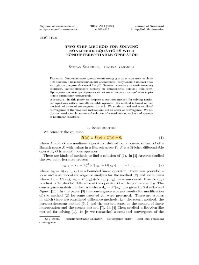 2012 - Two-Step Method For Solving Nonlinear Equations With ...