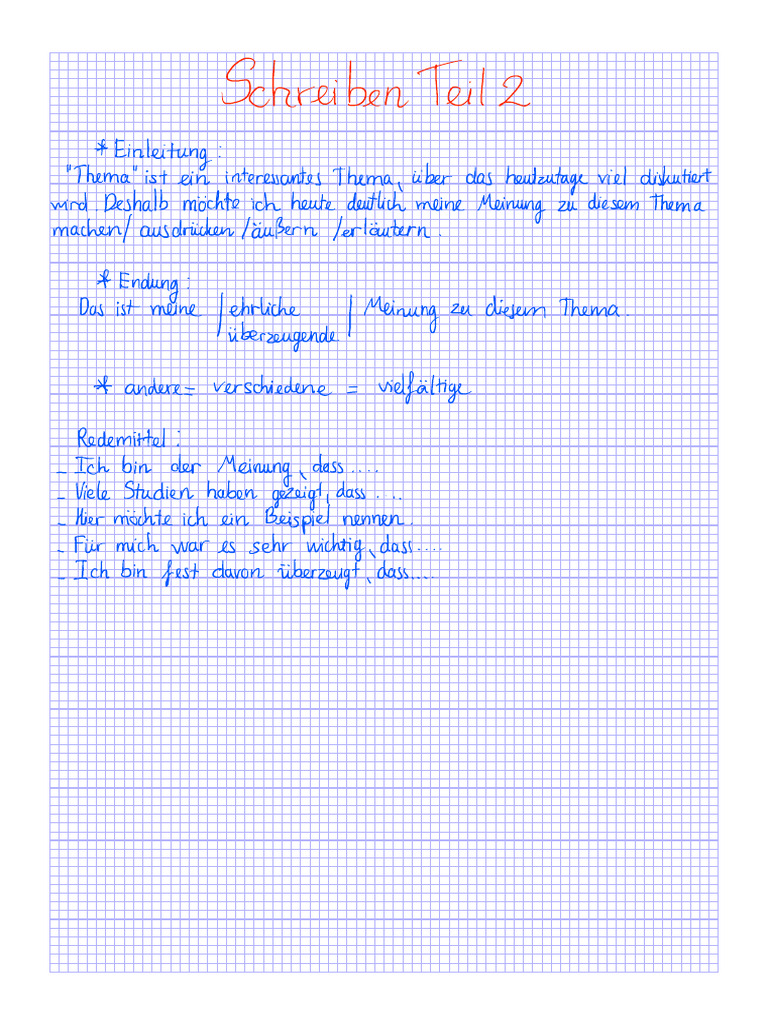 B1 Schreiben Teil 2 Pdf