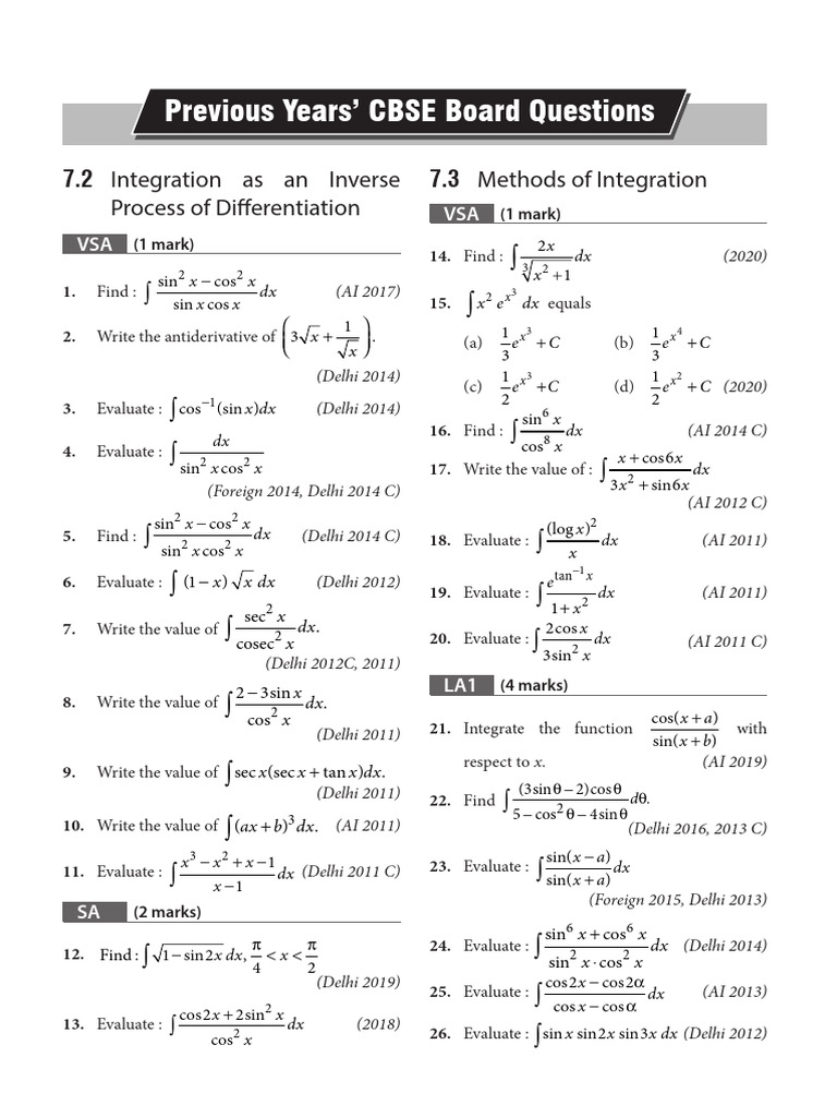 XII Ch-7 Pyq | PDF