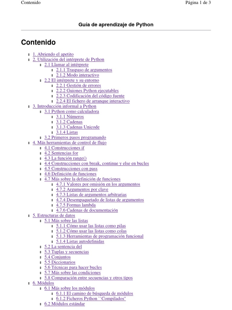 Guía básica de programación en Python | PDF