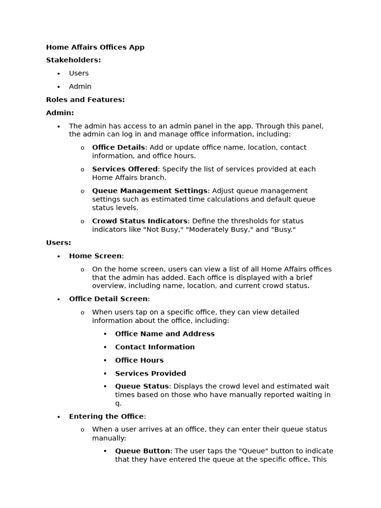 Home Affairs Info PT 2 | PDF