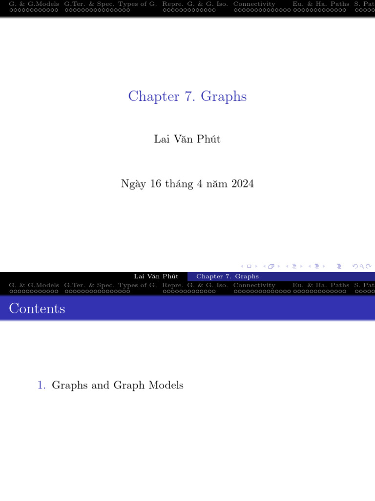 Chapter 7. Graphs | PDF