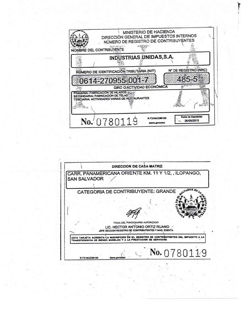 Tarjeta Iva 2023 | PDF