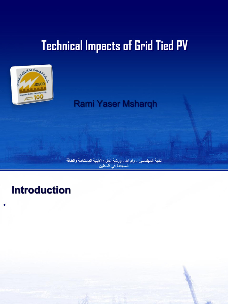 Technical Impacts of Grid-Tied PV Systems | PDF | Photovoltaics ...