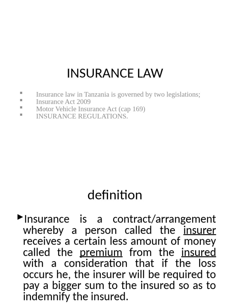 Insurance Law Updated 2022 | PDF