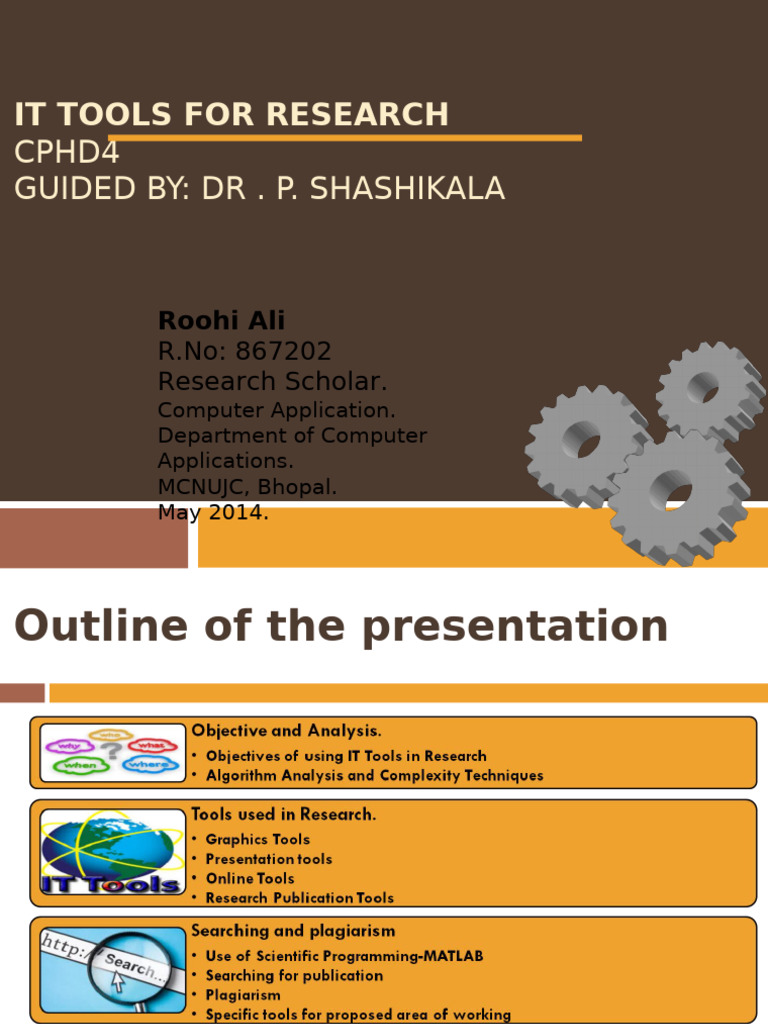 IT Tools in Research | PDF