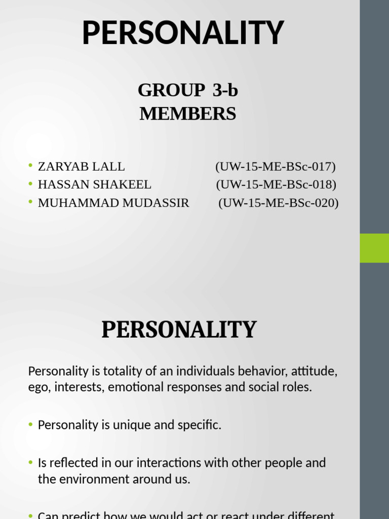 PERSONALITY | PDF
