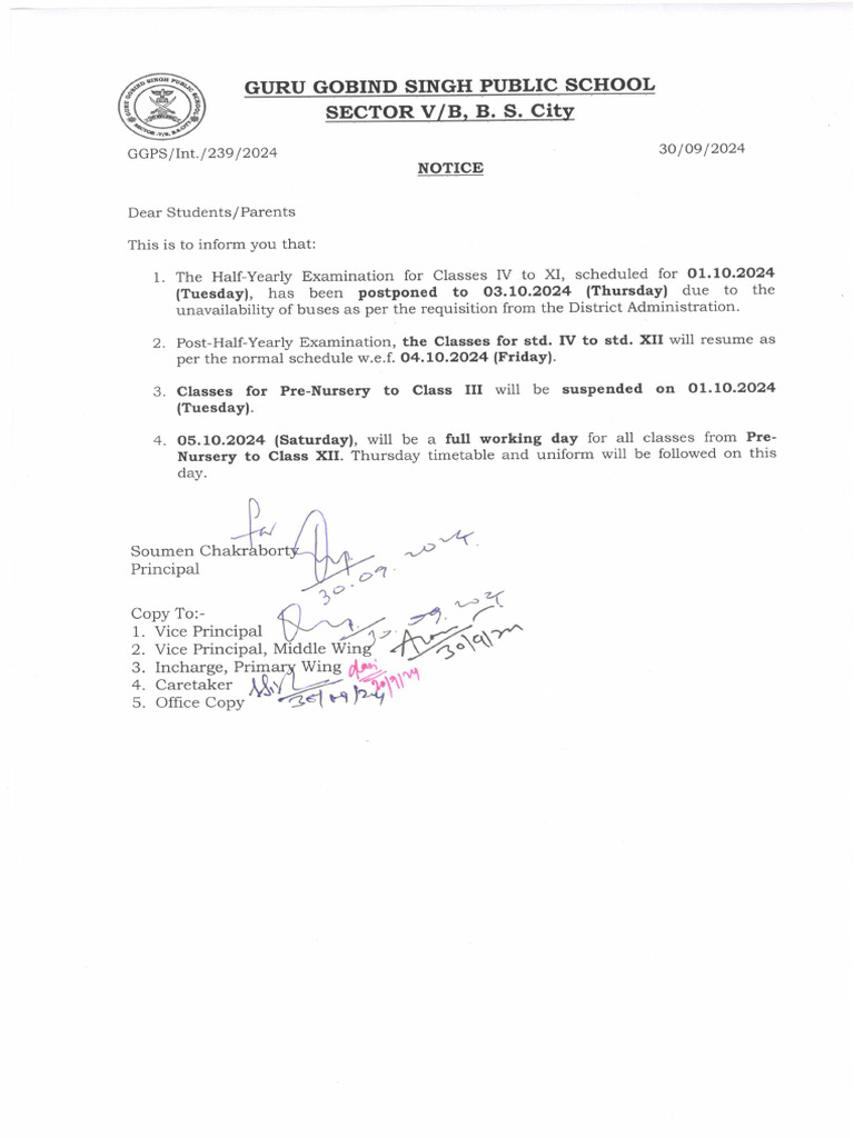 Notice - 01.10.2024 | PDF