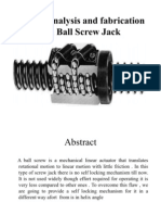Design Analysis and Fabrication of A Screw Jack
