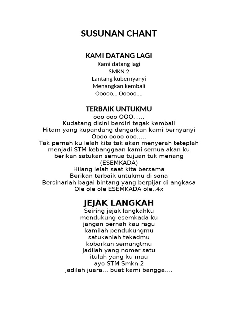 Susunan Chant | PDF