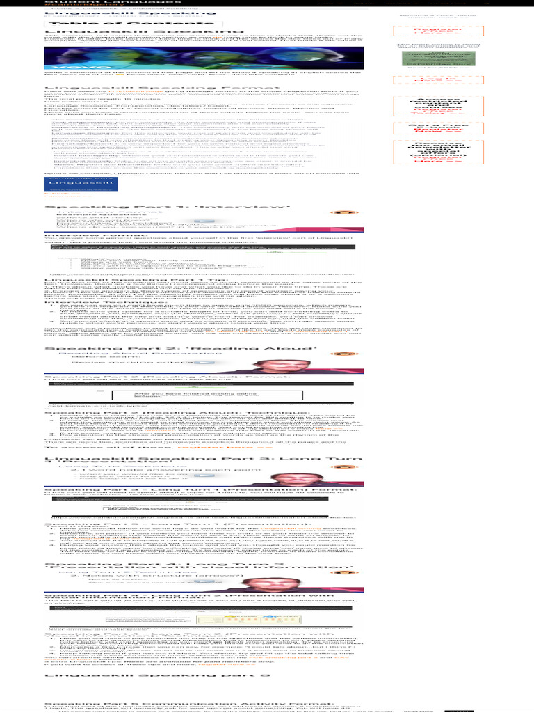 Linguaskill Speaking Exam Guide | PDF