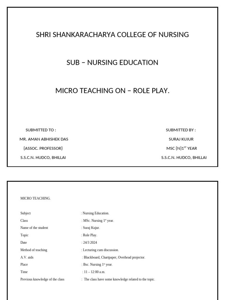 Role Play | PDF