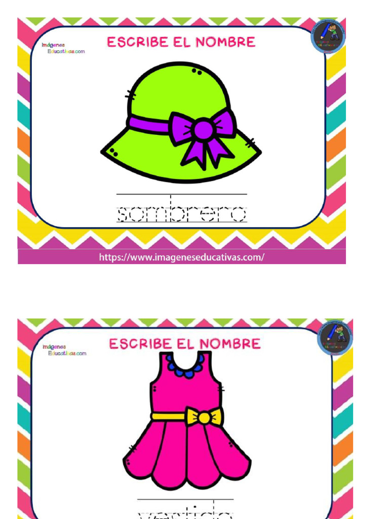 Vocabulario Ropa | PDF