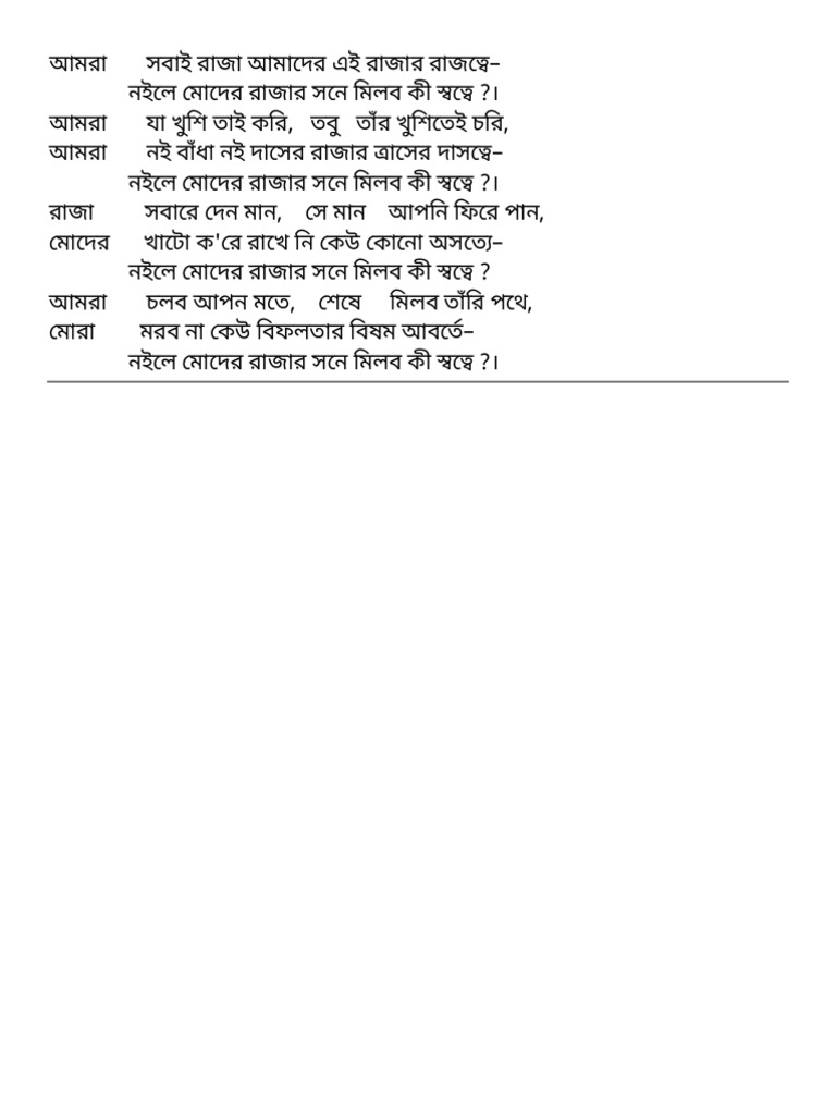 Amra Sabai Raja | PDF