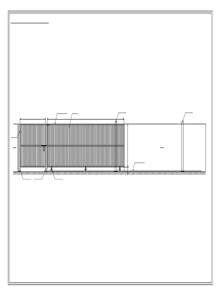 Rolling Gate Design Specifications | PDF