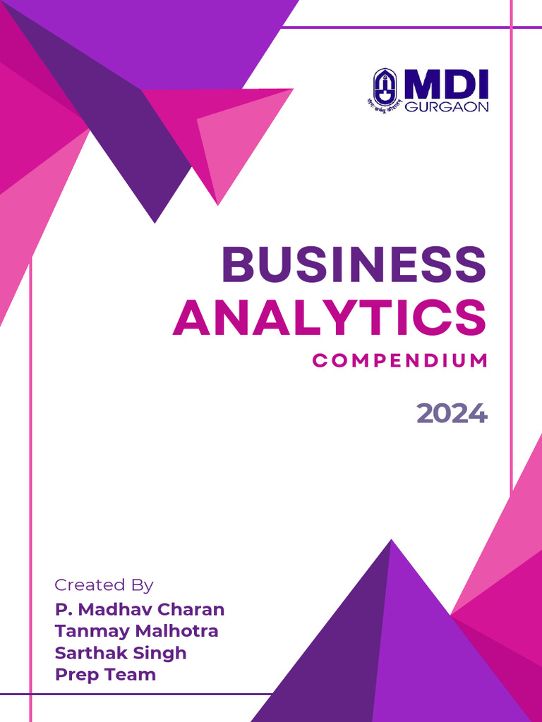 Business Analytics Compendium | PDF