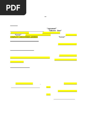 Home Office LEASE AGREEMENT – Individual to Limited Company 1