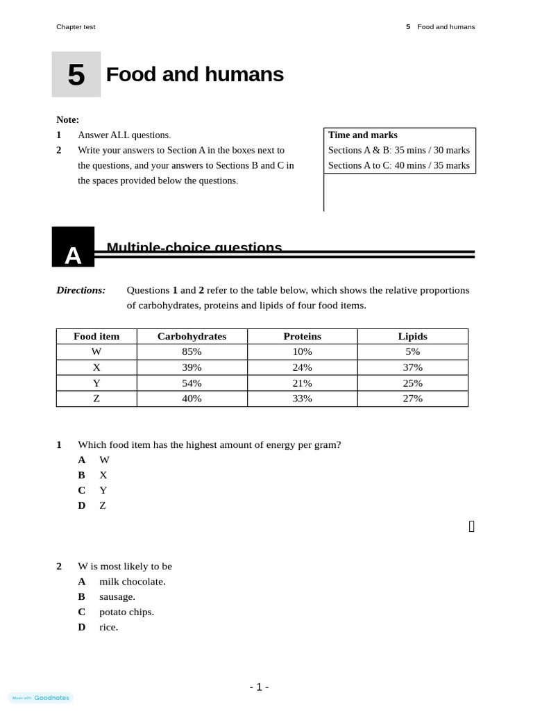 Test 1A ch05 e | PDF