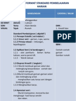 Contoh Format RPH DSV KSSR