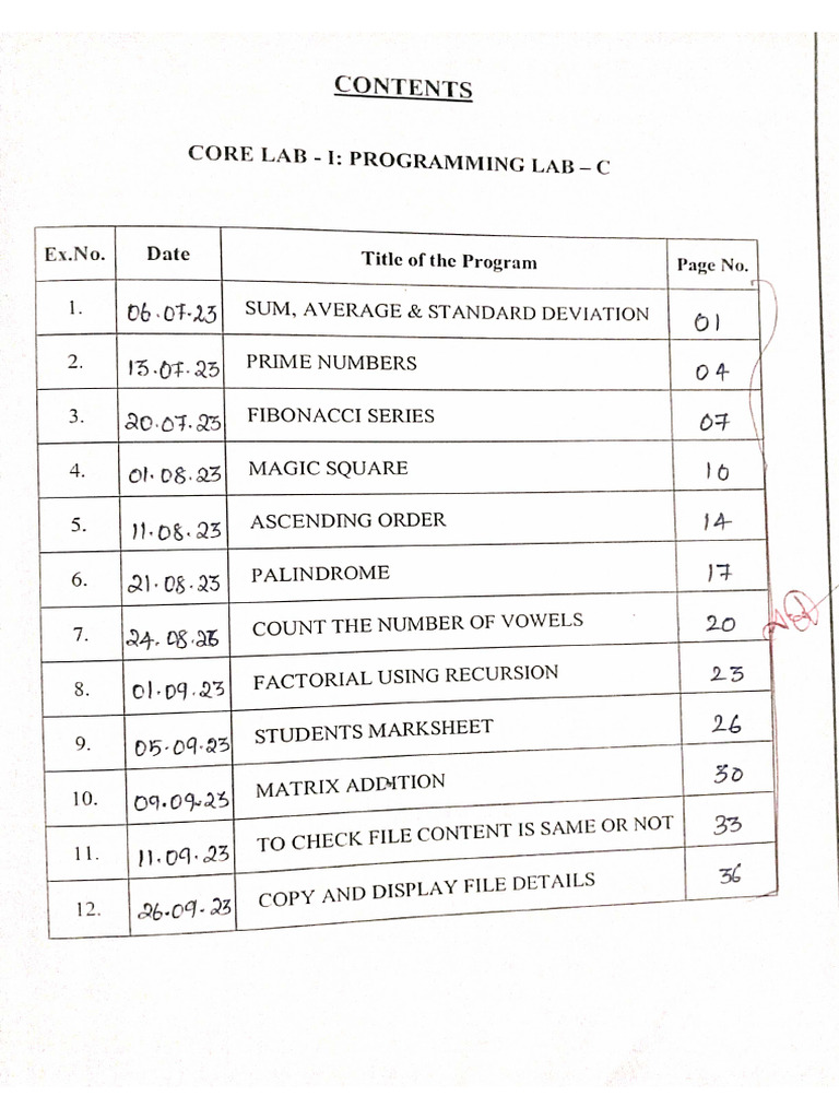 C Programming Lab | PDF