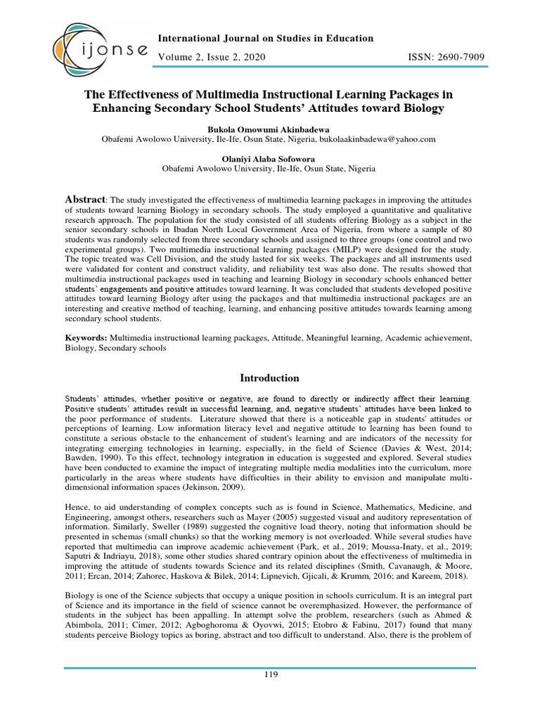 The Effectiveness of Multimedia Instruct | PDF | Multimedia | Focus Group