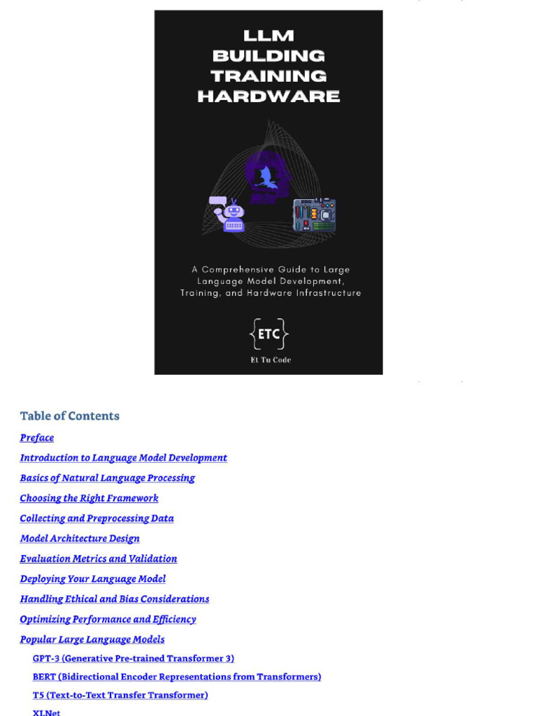 Et Tu Code - Building, Training and Hardware For LLM AI | PDF