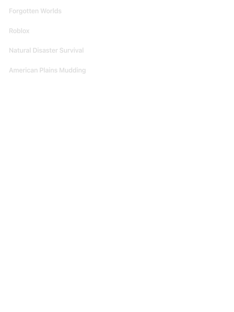 Forgotten Worlds Roblox Natural Disaster Survival American Plains ...