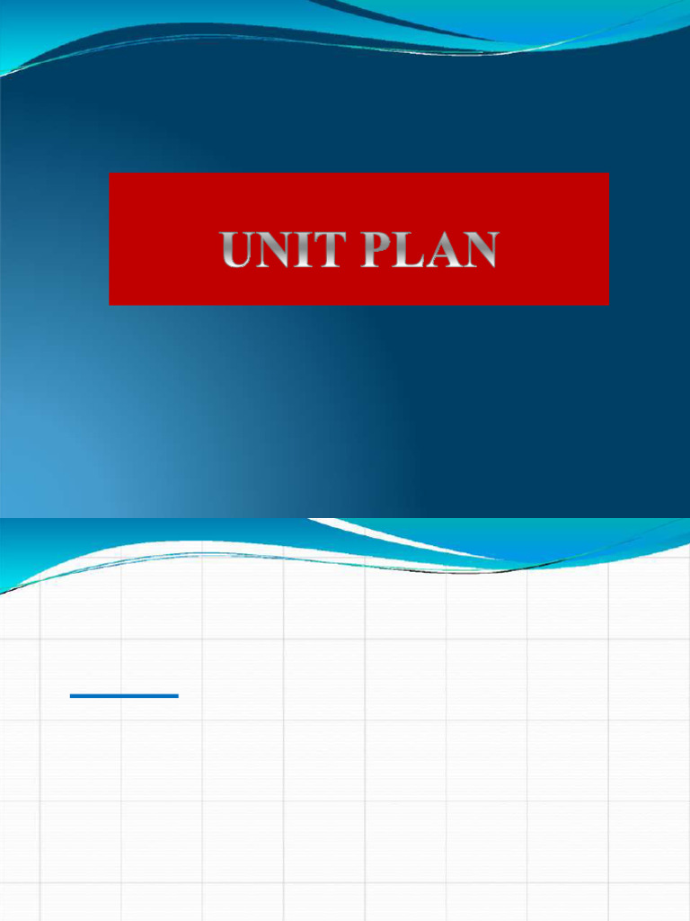 Effective Unit Planning in Teaching | PDF | Teachers | Learning