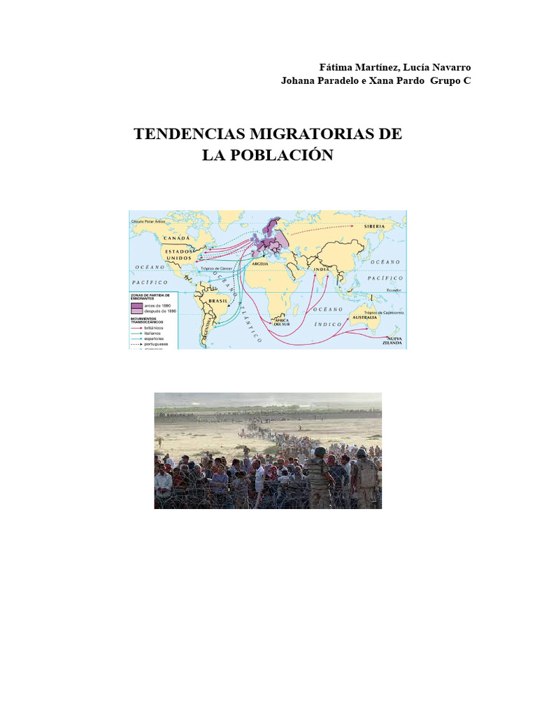 Tendencias Migratorias de La Población | PDF