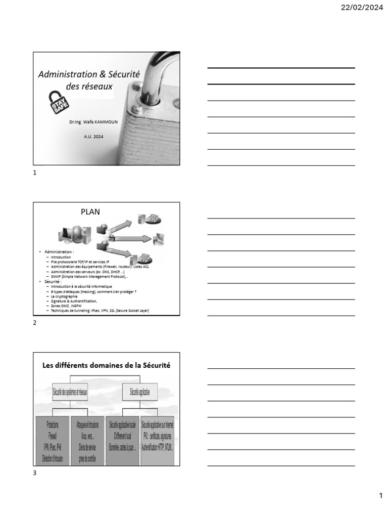 Cours Admin Secure 2024 Etud | PDF