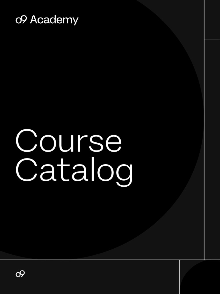O9 Education CourseCatalog v2 PDF