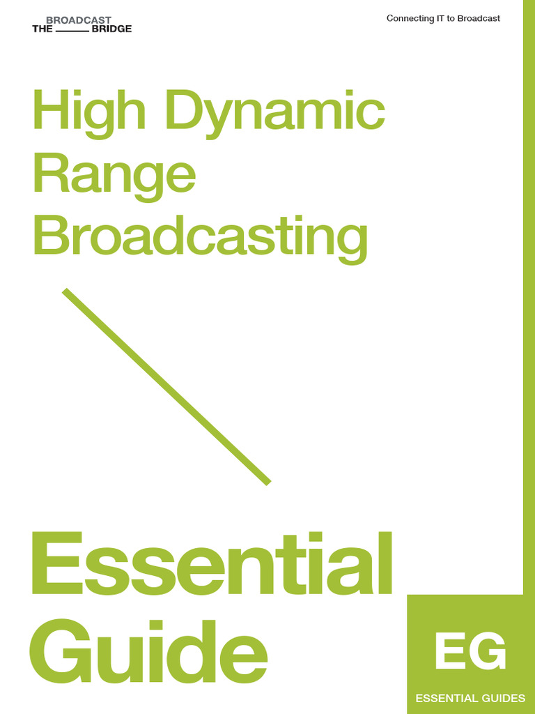 HDR Broadcasting: Essential Guide | PDF | Film And Video Technology ...