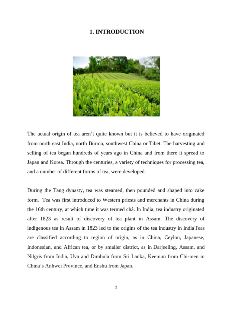 Tea Processing | PDF