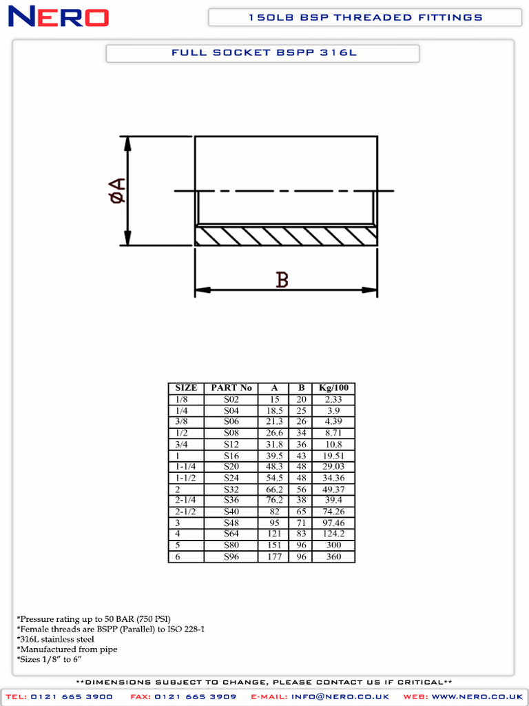 full-socket-bspp-dimensions-pdf