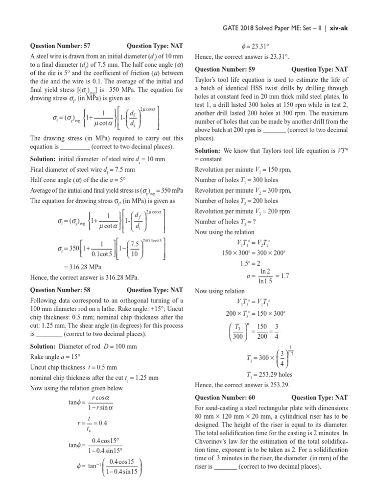 Question Number: 57 Question Type: NAT Question Number: 59 Question ...