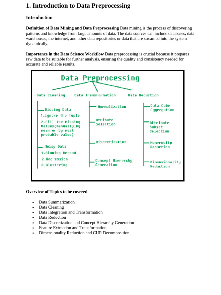Data Preprocessing in Data Science | PDF | Principal Component Analysis ...