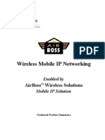 Wireless Mobile IP Networking