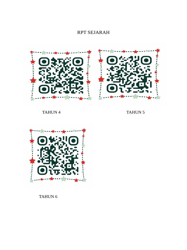 QR Code RPT & DSKP Sejarah | PDF