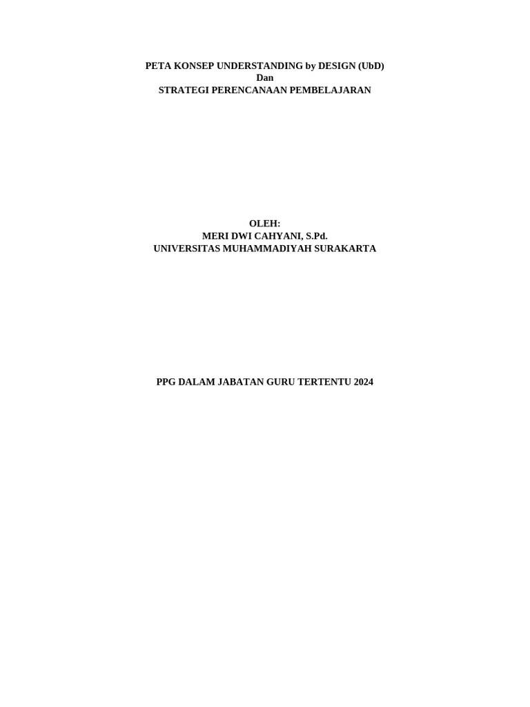 Peta konsep understanding by design pdf