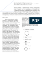 Comparative Investigation of Organic Compounds