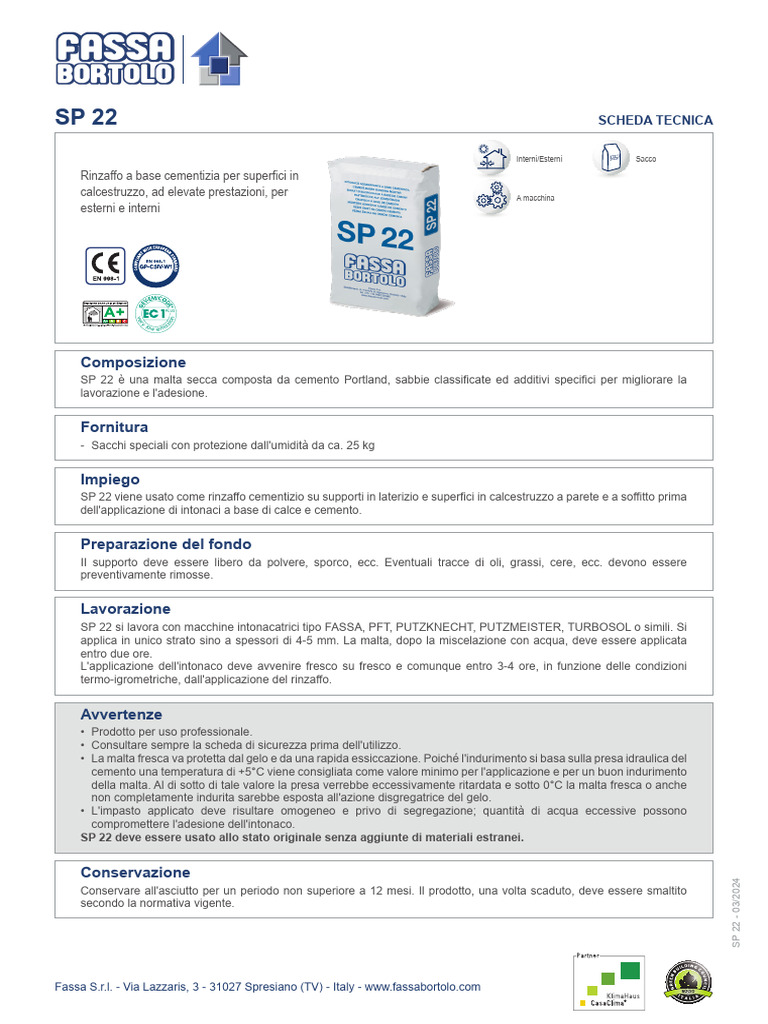 Fassa Ste It SP-22 2024-03 | PDF