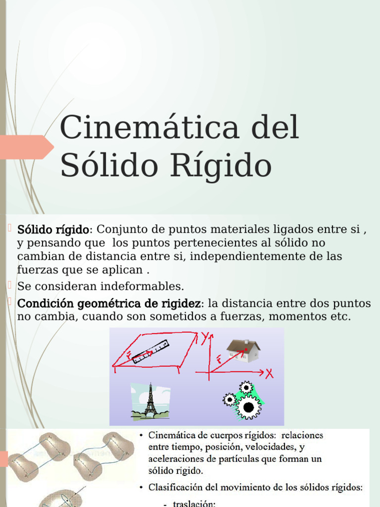 Cinematica Del Solido Rigido | PDF