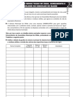 Petição contra aumento taxas água - Olhão