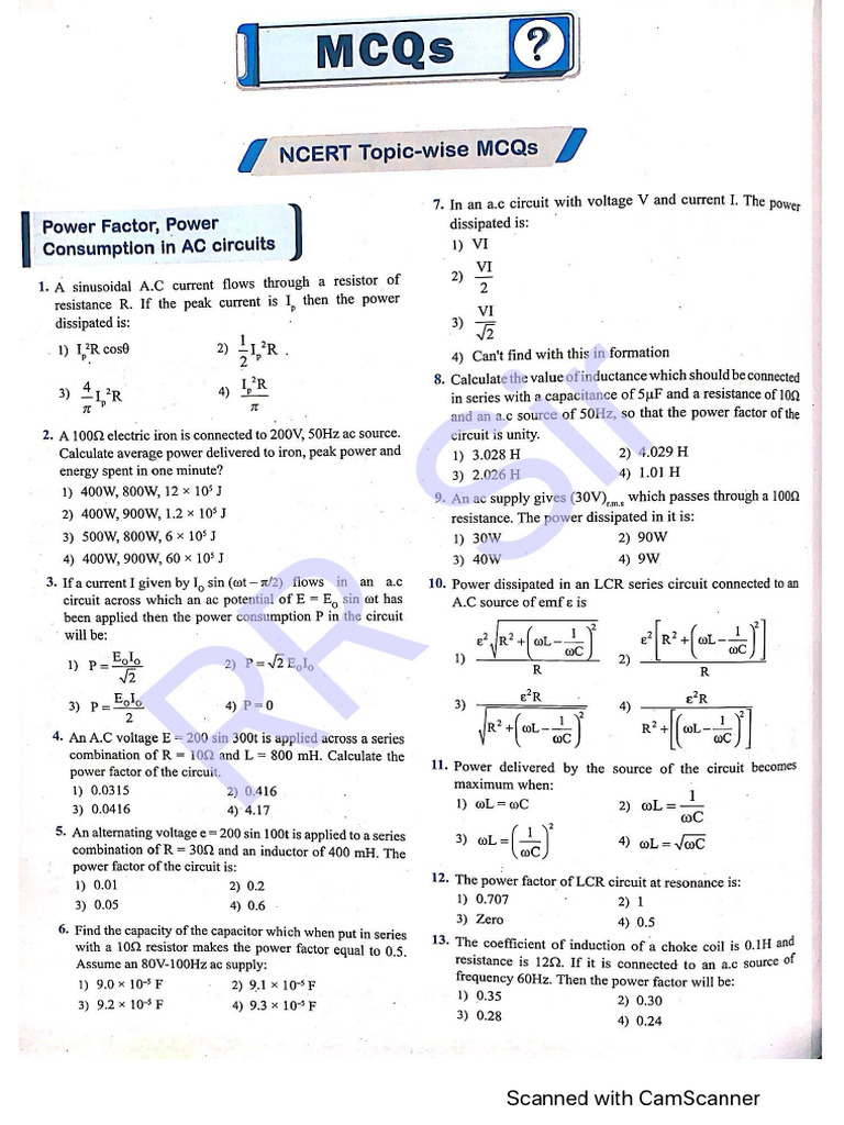 CHAP-7 PW Mcqs | PDF