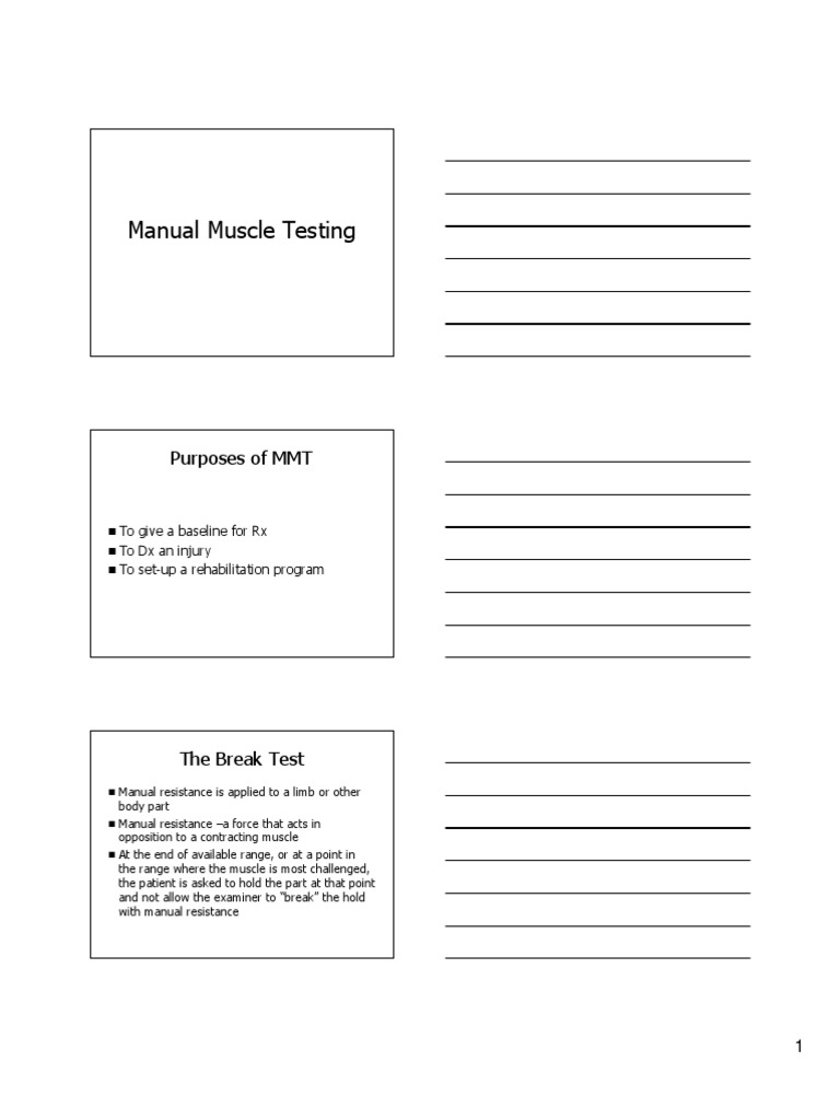 Manual Muscle Testing Procedures and Grading | PDF | Muscle | Elbow